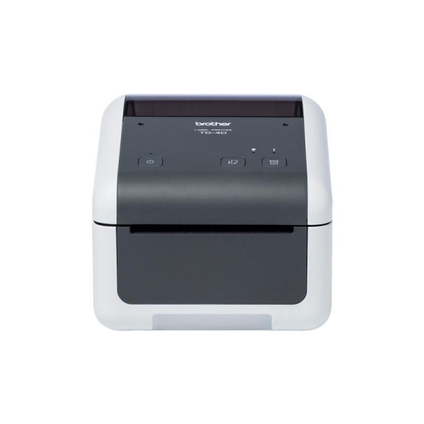Brother TD-4425DN Impresora Termica de Etiquetas - Resolucion 203ppp - Velocidad 203mms - Conectividad de Red Integrada - Color Blanco/Gris