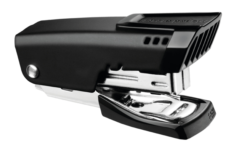 Maped Essentials Mini Grapadora Compacta - Grapa hasta 15 Hojas - Admite Grapas Nº10 - Color Negro