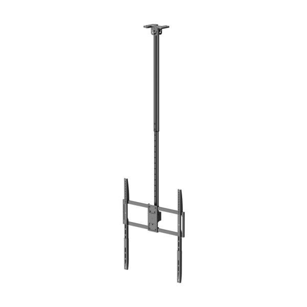 Aisens CT100TSLE-463 PRO Soporte de Techo Para Monitor/TV de 50"-100" - Giratorio, Inclinable, Extensible y Nivelable - Peso Maximo 80Kg - Color Negro