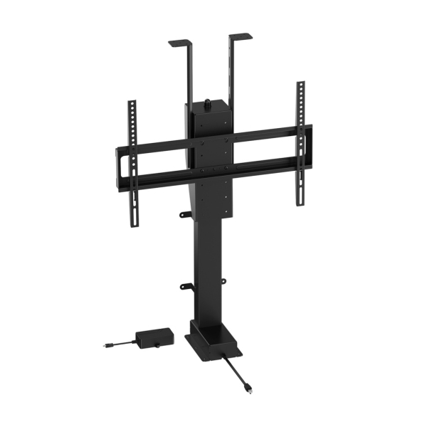 Aisens FWF80SE-465 Soporte de Suelo para Pantallas Interactivas/TV de 37 a 80" - Motorizado - Integracion en Mueble - Peso Max. 60kg - Negro