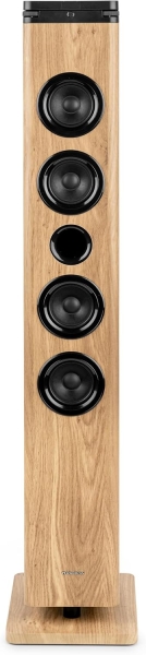 Thomson DS220CD Torre de Sonido 60W Bluetooth 5.3 - Reproductor de CD - Entrada AUX 3,5mm, USB y Lector de Tarjetas SD/MMC - Mando a Distancia - Color Madera/Negro