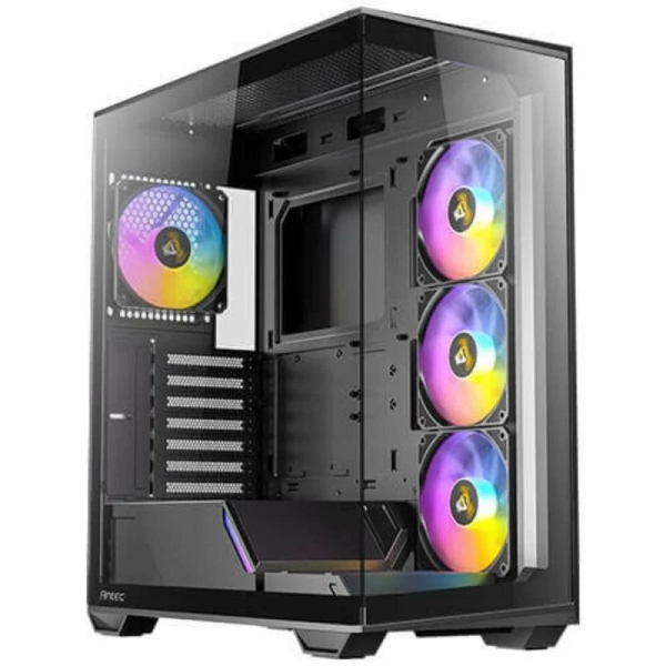 Antec Constellation C3 ARGB Caja ATX - Cristal Templado - 1 x USB-A 3.0, 1 x USB-C 3.2 - 1 x Audio + Micro - 4 Ventiladores ARGB - Color Negro