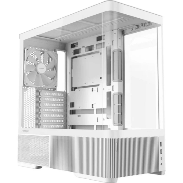 Antec Constellation C6 Curve Air Caja ATX - Cristal Templado - 2 x USB-A 3.0, 1 x USB-C 3.2 - 1 x Audio + Micro - 3 Ventiladores - Color Blanco