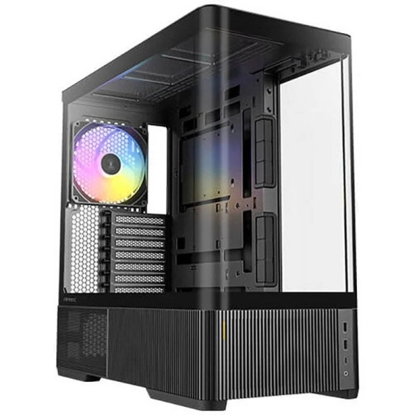 Antec Constellation C6 Curve ARGB Caja ATX - Cristal Templado - 2 x USB-A 3.0, 1 x USB-C 3.2 - 1 x Audio + Micro - 3 Ventiladores ARGB - Color Negro