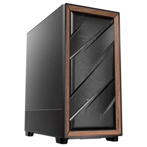 Antec Flux Caja E-ATX - Cristal Lateral Templado - 1 x USB C, 2 x USB-A 3.0 - 1 x Audio + Micro - 5 Ventiladores - Color Negro