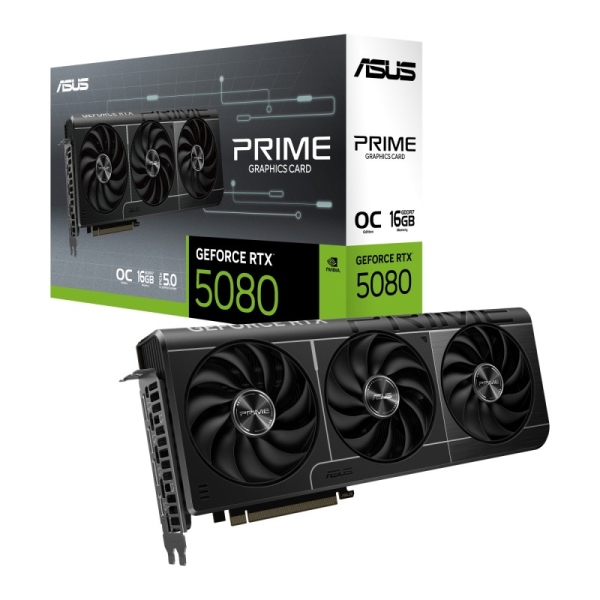 Asus Prime GeForce RTX 5080 O16G EVO Tarjeta Grafica 16GB GDDR7 Reflex 2 AI NVIDIA DLSS4