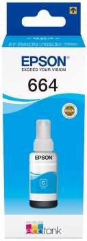 Epson T6642 Cyan Botella de Tinta Original - C13T664240