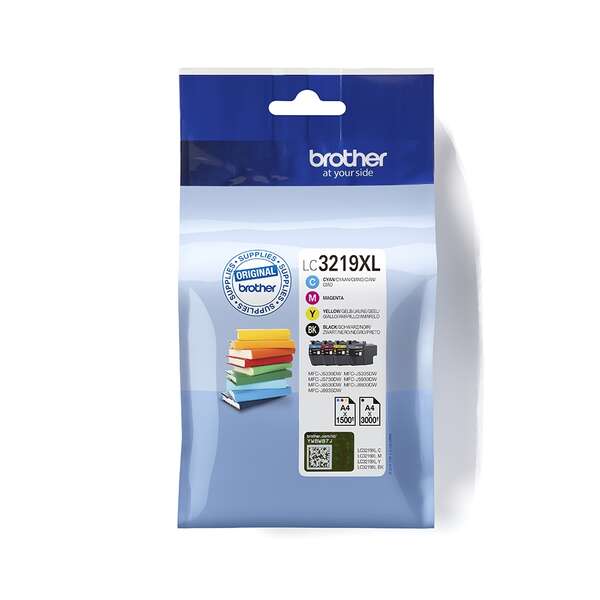 Brother LC3219XL Pack de 4 Cartuchos de Tinta Originales - LC3219XLVAL