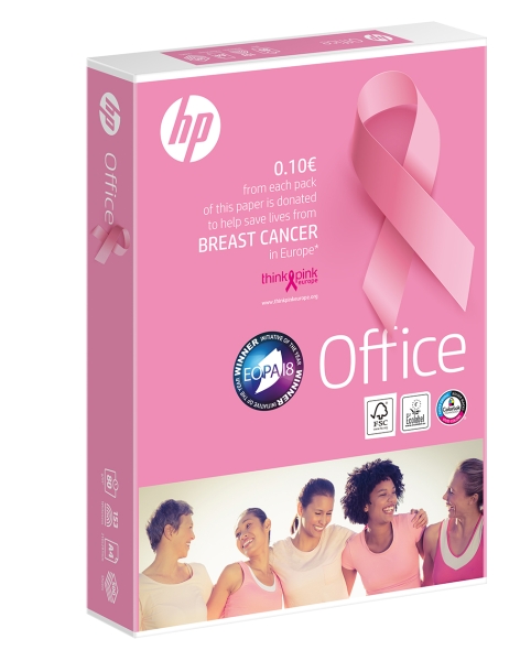 HP Office Pink Ream A4 80gr. 210x297mm (500 Hojas) Blanco